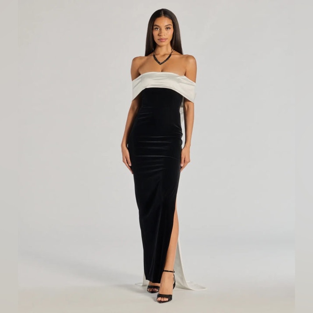 Verona Formal Velvet Bow Dress by Windsor